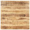 vidaXL Tampo de mesa madeira de mangueira maci&ccedil;a 25-27 mm 80x80 cm