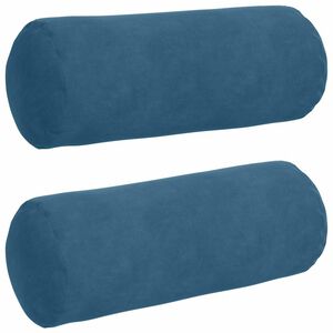 vidaXL Almofadas de Apoio 2 pcs Azul &Oslash; 15 x 40 cm