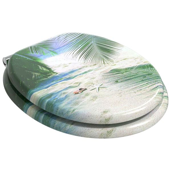 vidaXL Assento de Vaso Sanit&aacute;rio 2 pcs Verde 43,8 x 37,8 cm