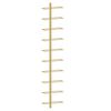 vidaXL Garrafeira de parede para 10 garrafas metal dourado