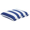 vidaXL Almofadas decorativas 4pcs 60x60 cm tecido riscas azul/branco