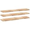 vidaXL Prateleira flutuante 3pcs 140x30x4cm ac&aacute;cia maci&ccedil;a n&atilde;o tratada