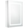 vidaXL Arm&aacute;rio espelhado para casa de banho com LED 50x13x70 cm