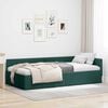 vidaXL Estrutura de Cama de Canto Verde Escuro 80 cm x 200 cm Veludo