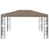 vidaXL Gazebo 4x3 m cinzento-acastanhado