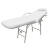 vidaXL Cadeira de massagem ajust&aacute;vel em couro artificial branco