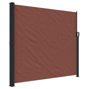 vidaXL Toldo lateral retr&aacute;til 180x300 cm castanho