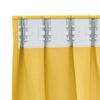 vidaXL Cortinas Blackout com Argolas 2 pcs Amarelo Mostarda