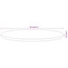 vidaXL Tampo de mesa redondo &Oslash;90x2,5 cm madeira de ac&aacute;cia maci&ccedil;a