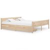 vidaXL Estrutura de cama com 2 gavetas 180x200 cm pinho maci&ccedil;o
