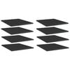 vidaXL Prateleiras para estante 8 pcs derivados de madeira preto