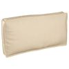 vidaXL Almofada Bege 120 x 60 x 12 cm Tecido Oxford