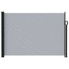 vidaXL Toldo Lateral Retr&aacute;til Cinzento 600 x 160 cm Poli&eacute;ster