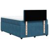 vidaXL Cama boxspring com colch&atilde;o 120x190 cm veludo azul