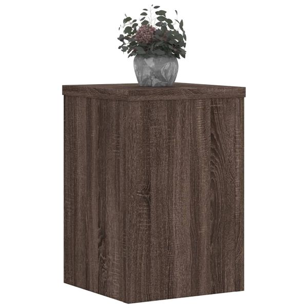 vidaXL Suportes p/ plantas 2 pcs 20x20x30 cm derivados madeira