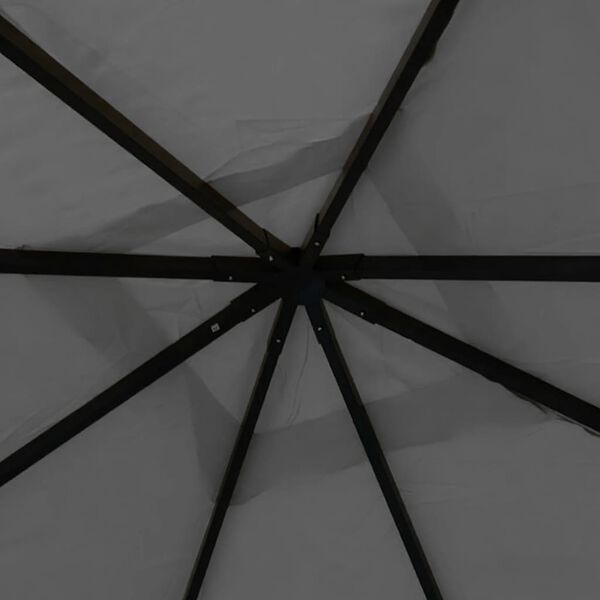 vidaXL Gazebo 4x4x3 m 180 g/m&sup2; antracite