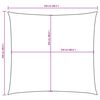 vidaXL Para-sol vela tecido oxford quadrado 2,5x2,5 m creme