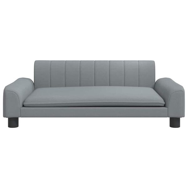 vidaXL Cama para c&atilde;es 90x53x30 cm tecido cinzento-claro
