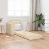 vidaXL Sof&aacute;-Cama Creme 98 x 71 x 83 cm tecido
