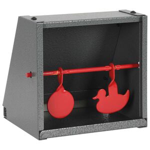 vidaXL Unidade de tiro ao alvo com 2 alvos design redondo e pato