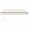 vidaXL Toldo retr&aacute;til autom&aacute;tico 3,5x2,5 m cor creme