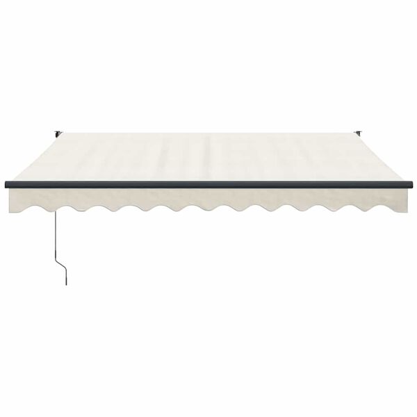 vidaXL Toldo retr&aacute;til autom&aacute;tico 3,5x2,5 m cor creme