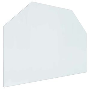 vidaXL Placa de Vidro para Lareira Transparente 80 x 60 cm Vidro