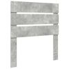 vidaXL Estrutura da Cama com cabeceira Cinza Concreto 75 x 190 cm