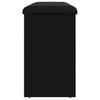 vidaXL Banco sapateira 102x32x50 cm derivados de madeira preto