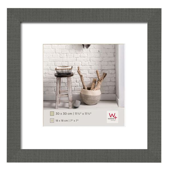 Walther Design Moldura para quadro Home 30x30 cm cinzento