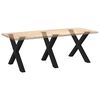 vidaXL P&eacute;s para mesa de jantar em formato de X, 3 pe&ccedil;as, preto, 90x (72-73) cm, a&ccedil;o