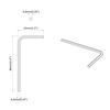 vidaXL Chave Hexagonal 2 pcs Prateado 32 x 86 mm A&ccedil;o