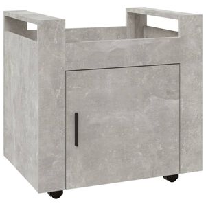 vidaXL Tr&oacute;lei secret&aacute;ria 60x45x60 cm derivados madeira cinza cimento