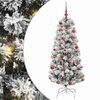 vidaXL &Aacute;rvore de Natal Articulada Artificial Verde e Branco 150 cm