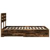 vidaXL Estrutura da Cama com gaveta com cabeceira Madeira processada