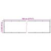 vidaXL Tela privacidade p/ varanda aspeto plantas 700x75 cm PVC verde