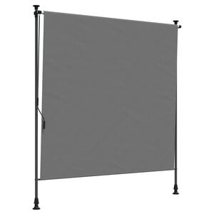 vidaXL Cortina Rol&ocirc; Exterior Cinzento-claro 200 x 270 cm