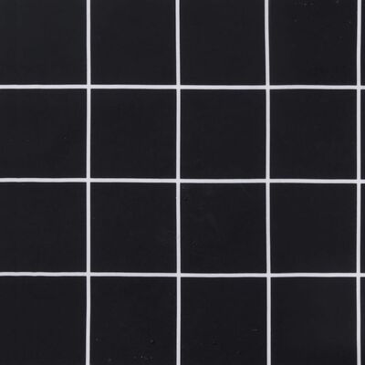 vidaXL Almofadões p/ paletes 2 pcs tecido oxford padrão xadrez preto