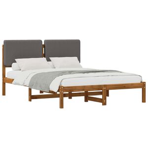 vidaXL Estrutura de Cama com Cabeceira Estofada