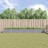 vidaXL Floreira Cinzento-claro 195 x 100 x 45 cm A&ccedil;o Galvanizado