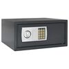 vidaXL Cofre Digital com bloqueio Cinzento escuro 42 x 37 x 20 cm A&ccedil;o