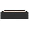 vidaXL Estrutura de cama 200x200 cm derivados de madeira preto