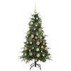 vidaXL &Aacute;rvore de Natal Articulada Artificial Verde 120 cm PE e PVC