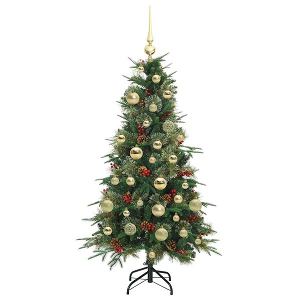 vidaXL &Aacute;rvore de Natal Articulada Artificial Verde 120 cm PE e PVC