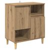 vidaXL Buffet carvalho artisiano 35 x 60 x 70 cm Derivados de Madeira