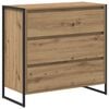 vidaXL Buffet Carvalho Artesanal 79 x 36 x 75.5 cm
