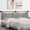 vidaXL Cabeceira Suspensa Cinzento-claro 210 x 55 x 5 cm Veludo