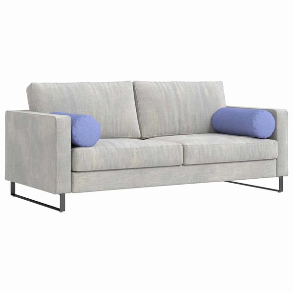 vidaXL Almofadas de Apoio 2 pcs Azul Jeans &Oslash; 25 x 70 cm tecido