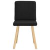 vidaXL Cadeiras de jantar 2 pcs tecido preto
