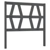 vidaXL Cabeceira de cama 96x4x100 cm pinho maci&ccedil;o cinzento